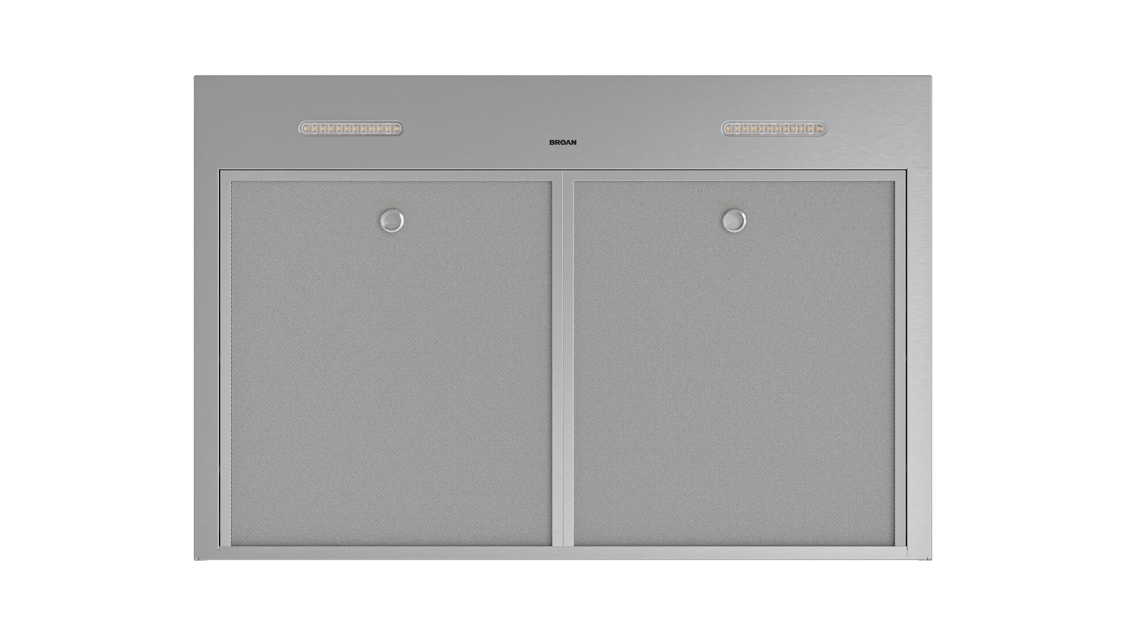 The text on the image is "Broan" which is a company that manufactures ventilation products such as range hoods and exhaust fans.