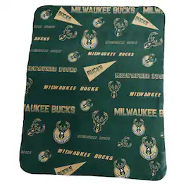 Logo Brands - Milwaukee Bucks 50" x 60" Classic Fleece Blanket - Multicolor