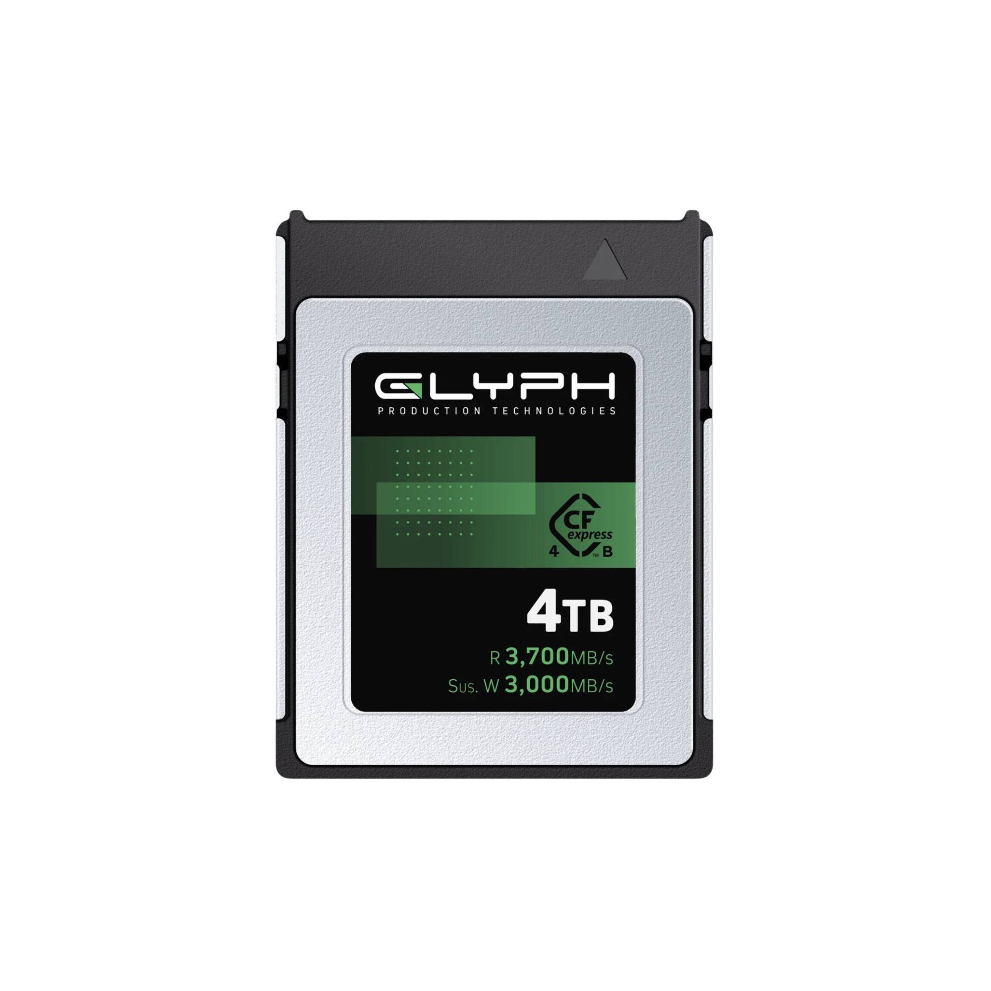 GLYPH PRODUCTION TECHNOLOGIES  
CF express 4  
4TB  
R 3,700MB/s  
Sus. W 3,000MB/s