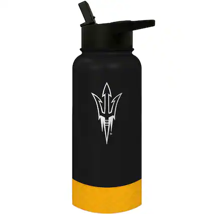Front. Great American Products - Arizona State Sun Devils 32oz. Logo Thirst Hydration Water Bottle - Multicolor.