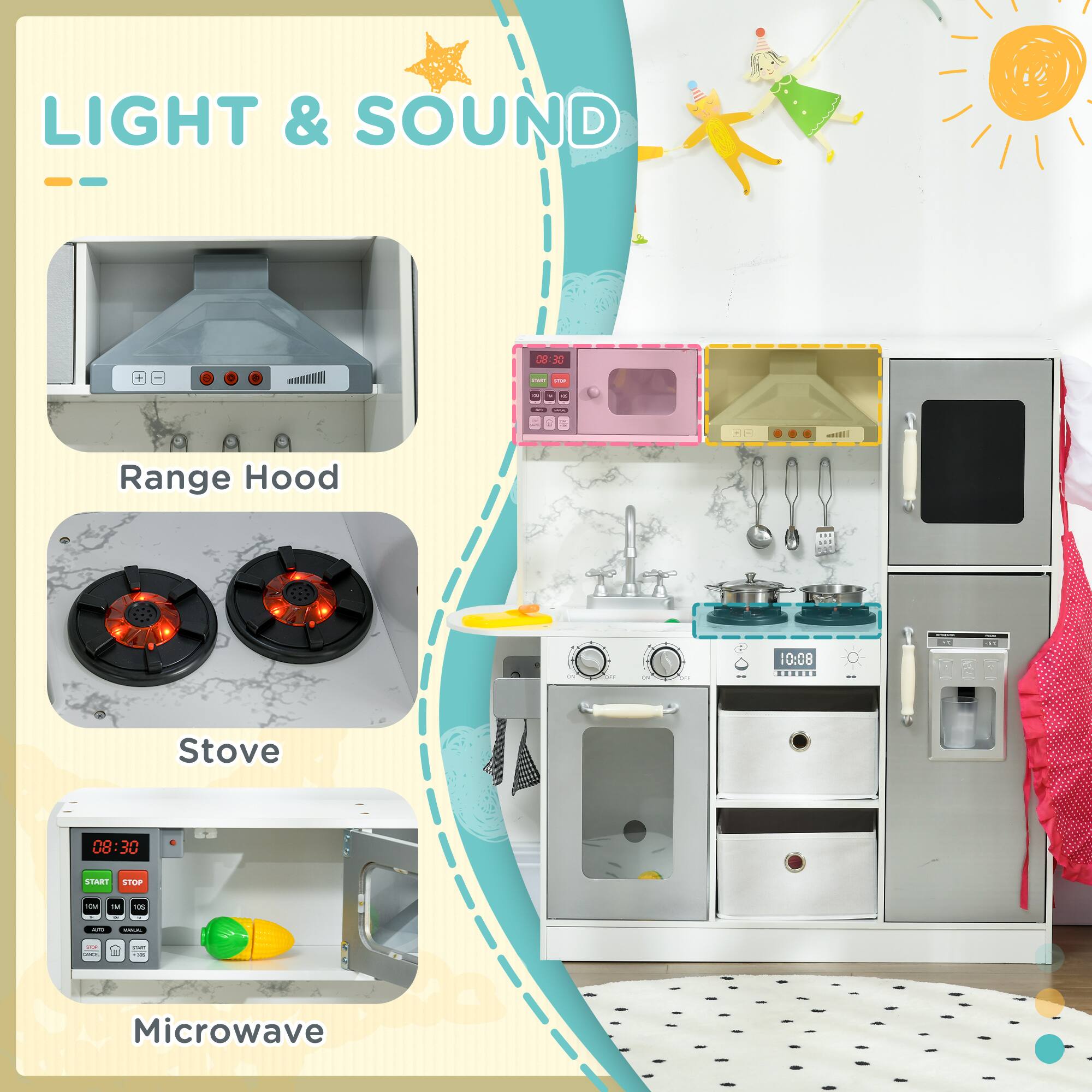 LIGHT & SOUND

Range Hood

Stove

Microwave