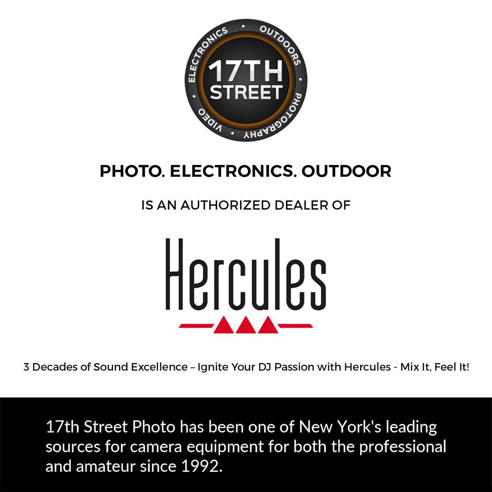 **ELECTRONICS OUTDOORS 17TH STREET PHOTOGRAPHY PHOTO. ELECTRONICS. OUTDOOR**

**IS AN AUTHORIZED DEALER OF**

**Hercules**

**3 Decades of Sound Excellence - Ignite Your DJ Passion with Hercules - Mix It, Feel It!**

**17th Street Photo has been one of New York's leading sources for camera equipment for both the professional and amateur since 1992.**
