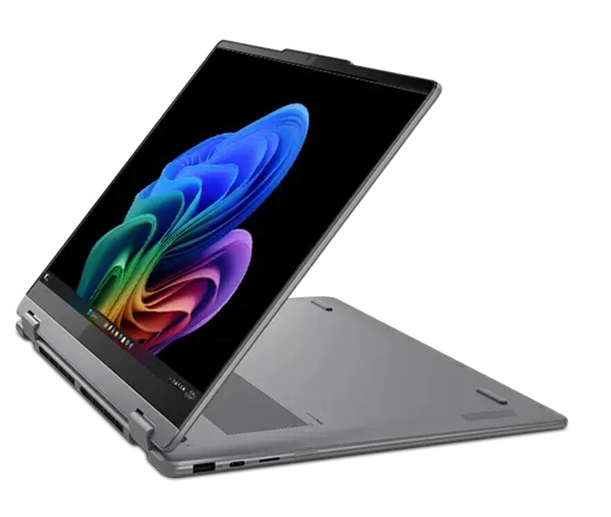 Alt View 1. Lenovo - Lenovo Yoga 7i 2-in-1 Laptop 16.0 WUXGA Display (Intel Ultra 7-256V, 16GB LPDDR5X, 1TB SSD, Active Pen, Win 11 Pro) - Luna Grey.