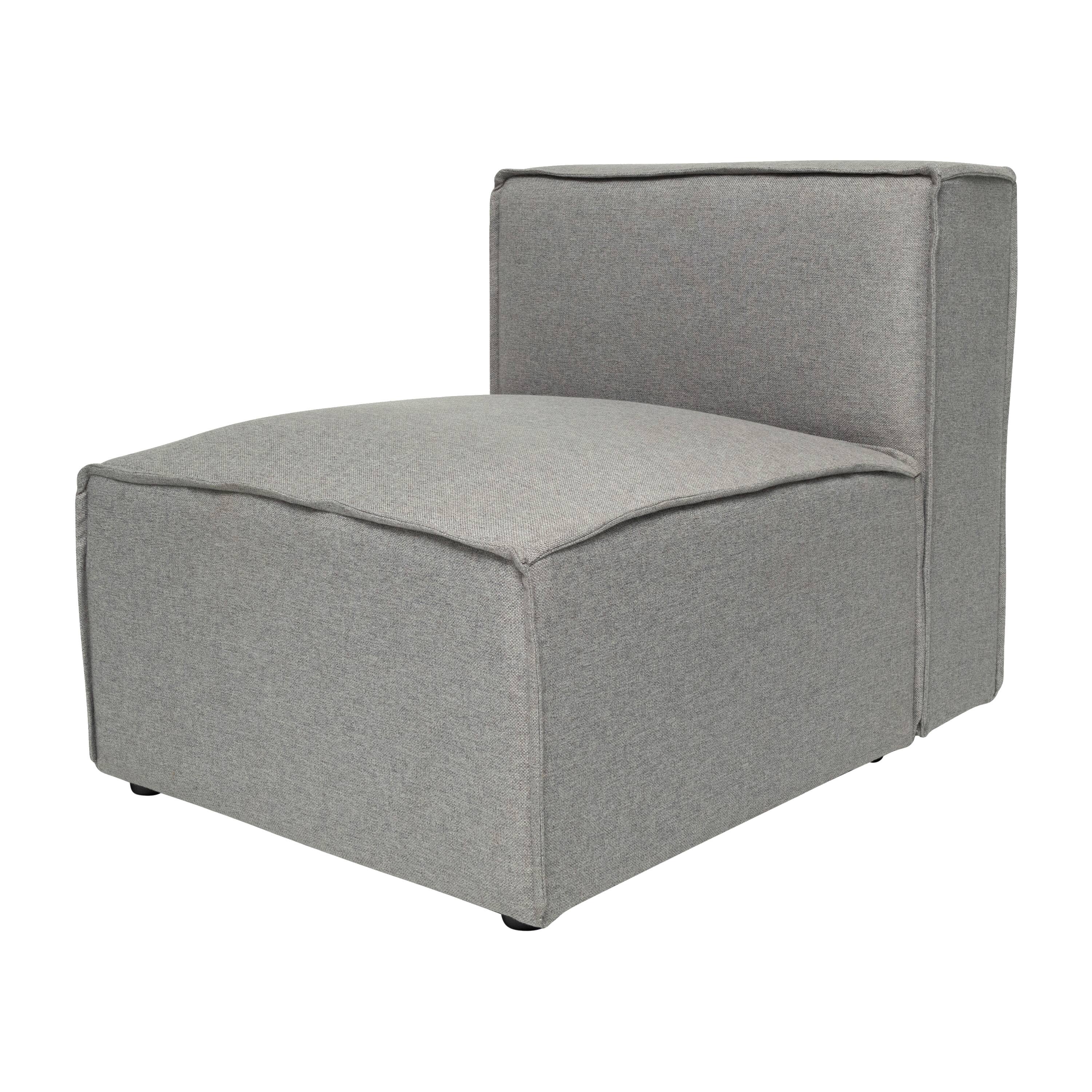 Alt View 1. Emma + Oliver - Farmount Modular Armless Middle Chair - Gray.