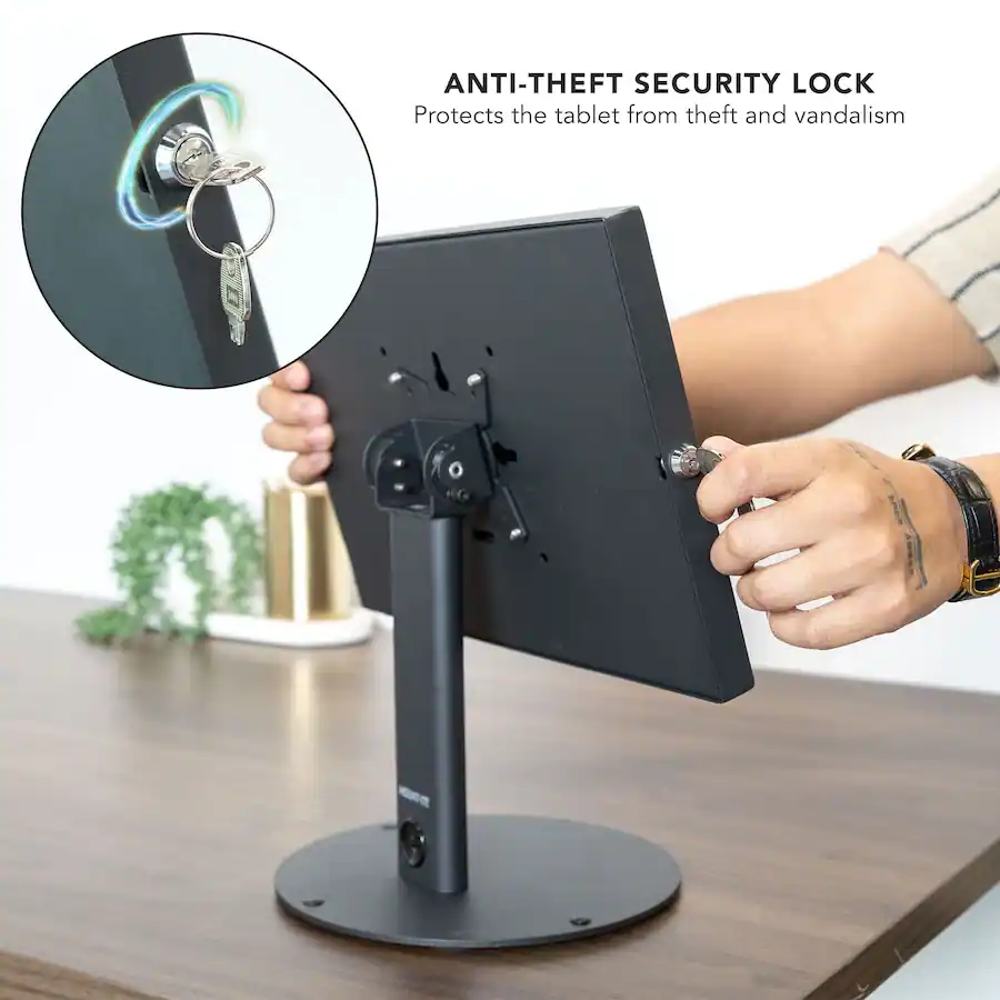 Rotating Securing Tabs Mount It! Anti‑Theft Tablet Countertop Stand for Samsung Galaxy Tabs ...