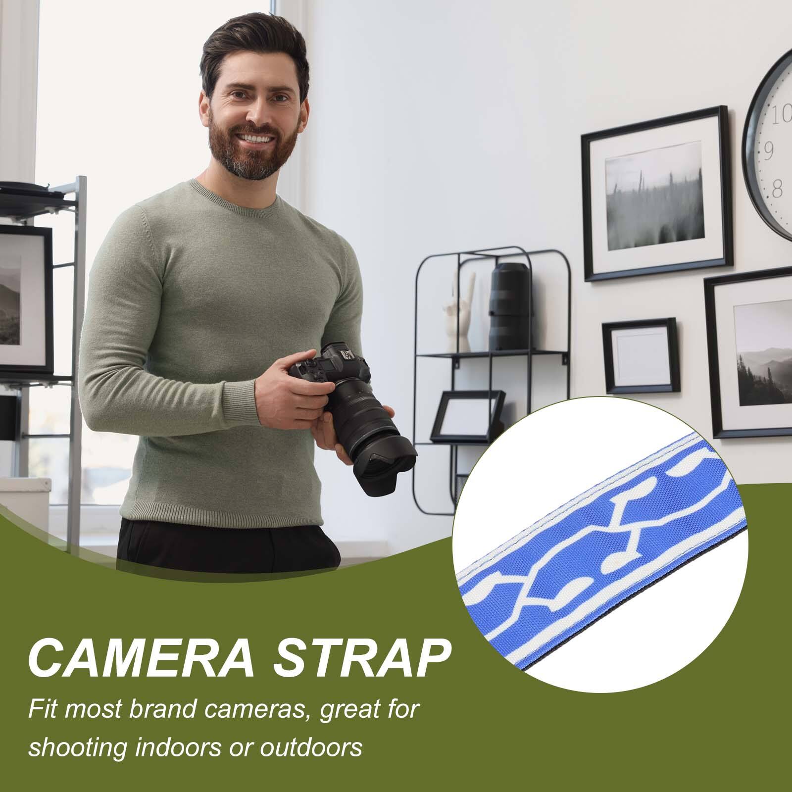 10 9 8 E CAMERA STRAP

Fit most brand cameras, great for shooting indoors or outdoors

CAMERA STRAP

Fit most brand cameras, great for shooting indoors or outdoors