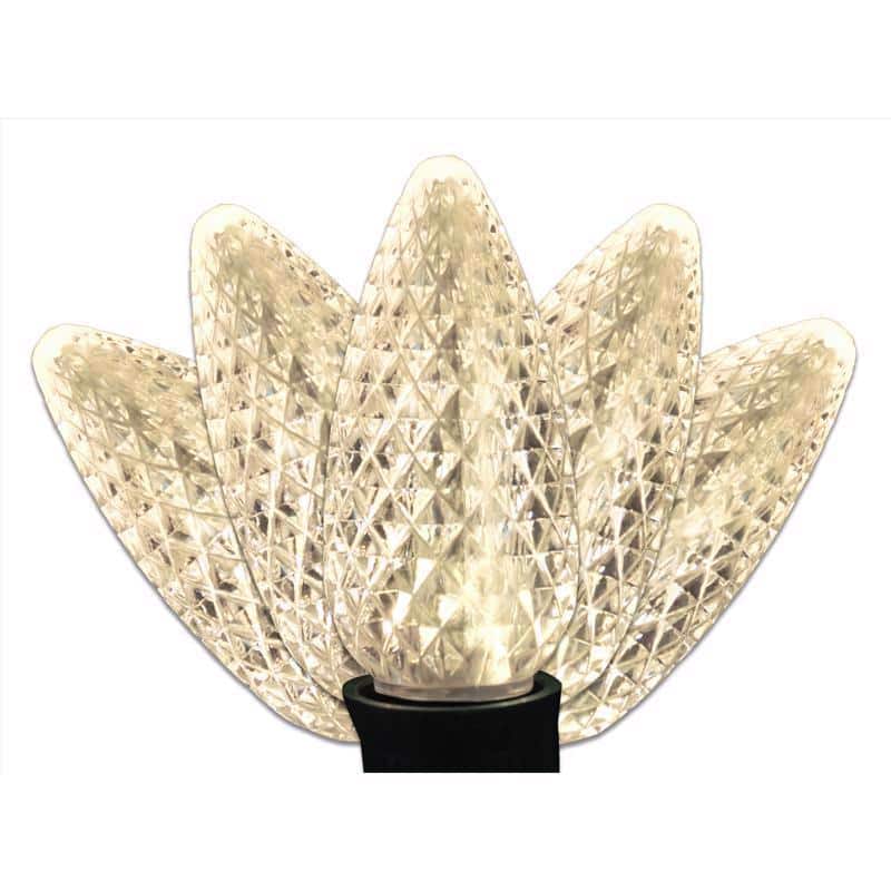 Celebrations - Platinum LED C9 Warm 25 ct String Christmas Lights 25 ft - White