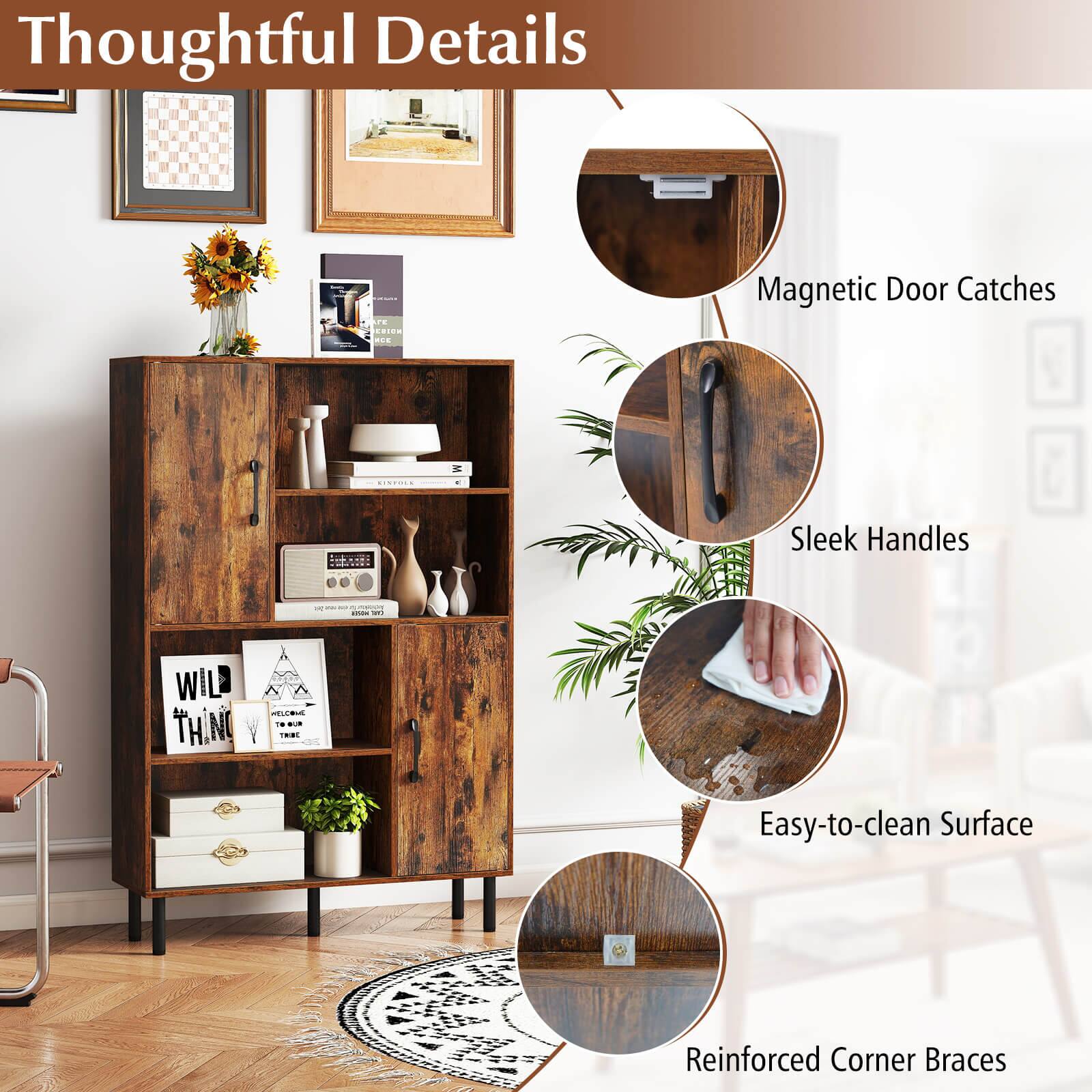 Thoughtful Details

- Magnetic Door Catches
- Sleek Handles
- Easy-to-clean Surface
- Reinforced Corner Braces