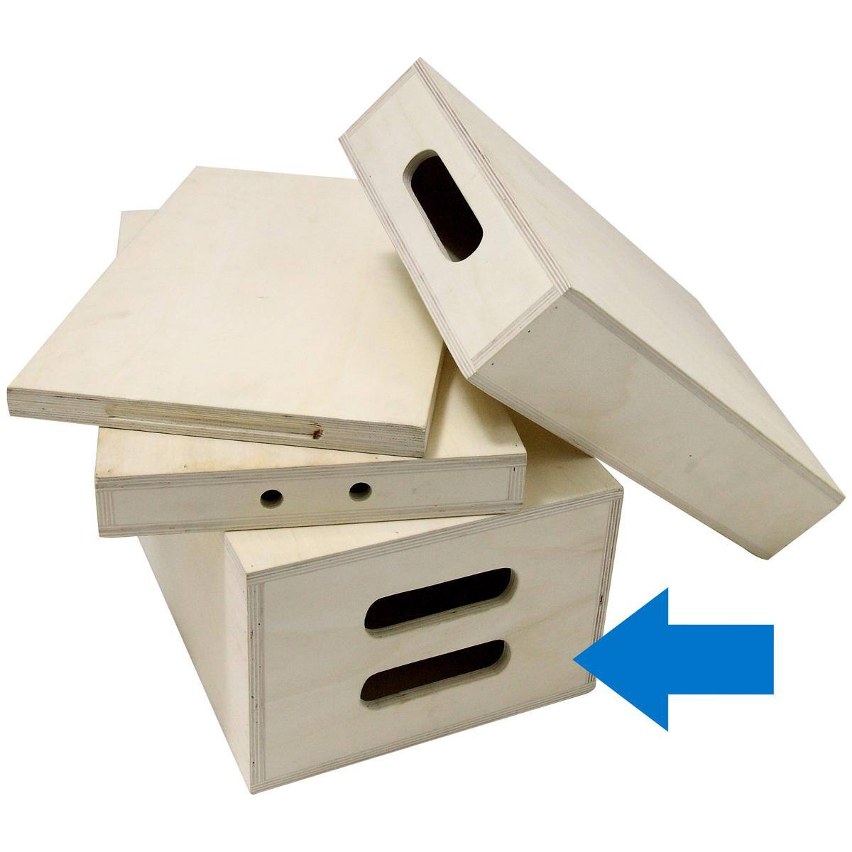 Alt View 2. Kupo - Kupo 20x12x8" Wooden Apple Box, Full, Natural.