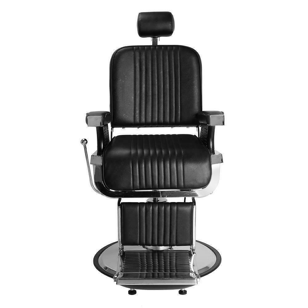 Alt View 4. Winado - Heavy Duty Vintage Barber Chair All Purpose Hydraulic Reclining Salon Beauty Chair with Footrest & Headrest, 360° Swivel - Black.