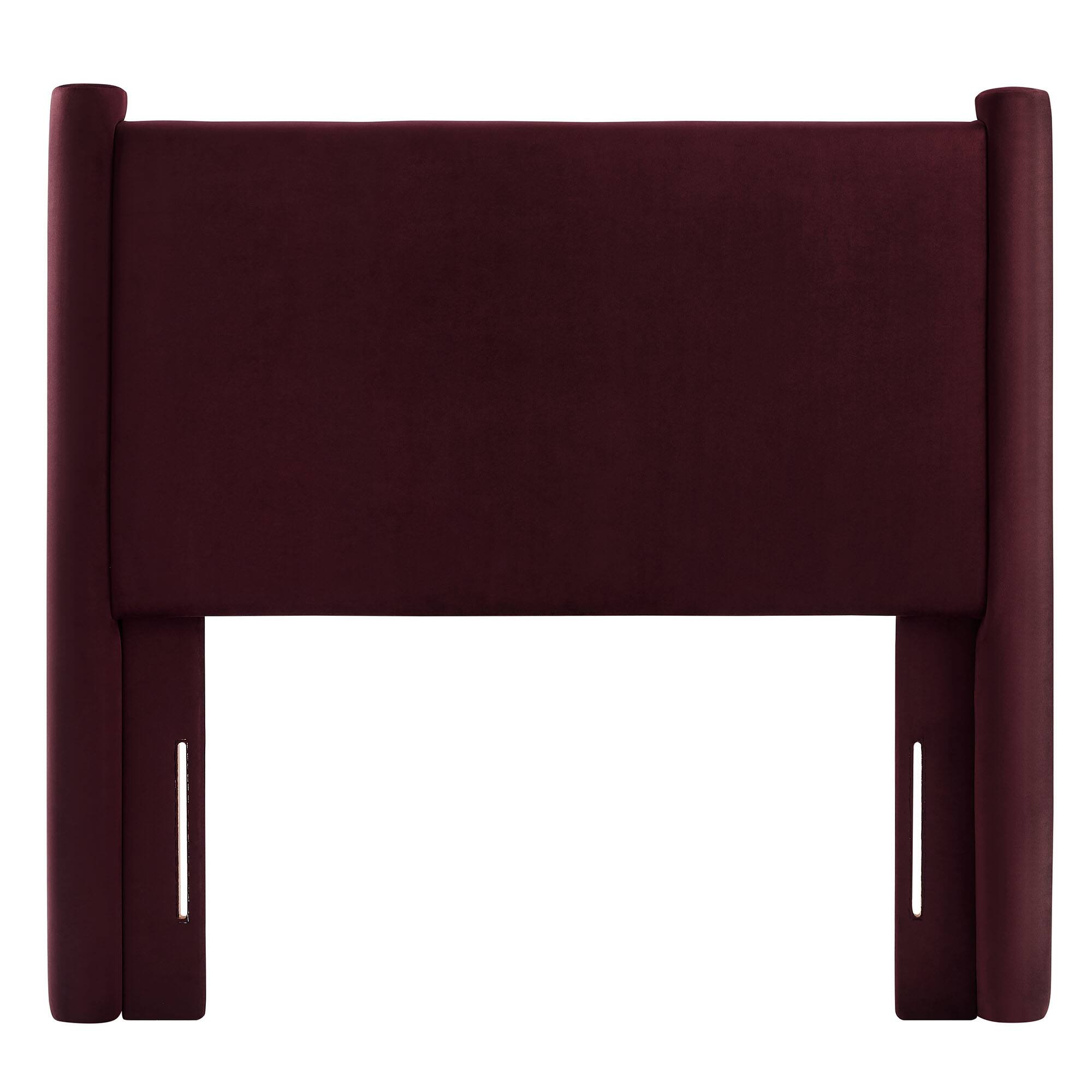 Back. Modway - Rael Performance Velvet Twin Headboard by Modway - Purple.
