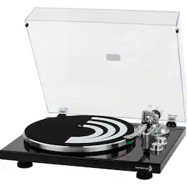 Dayton Audio - 2-speed Belt-drive Automatic Turntable With Bluetooth, Usb For Mp3 Encoding - Black