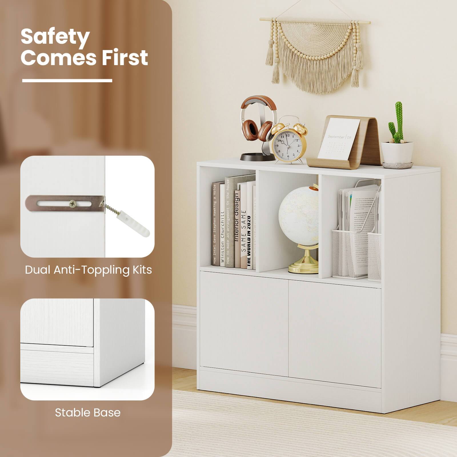 Safety Comes First

Dual Anti-Toppling Kits

Stable Base