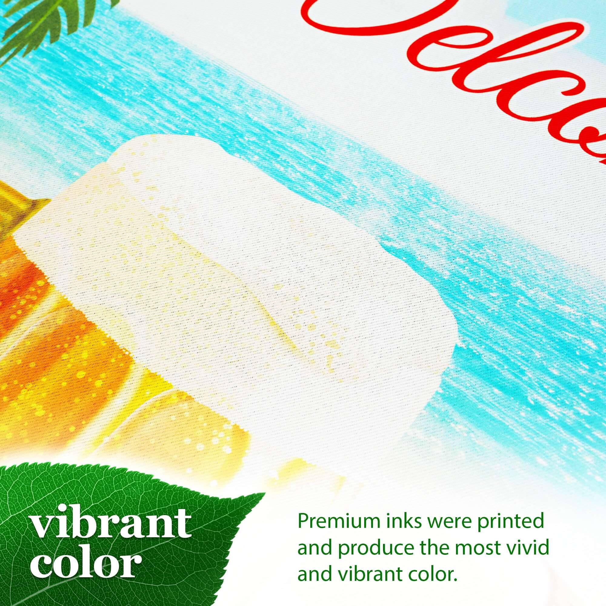Premium inks were printed and produce the most vivid and vibrant color.