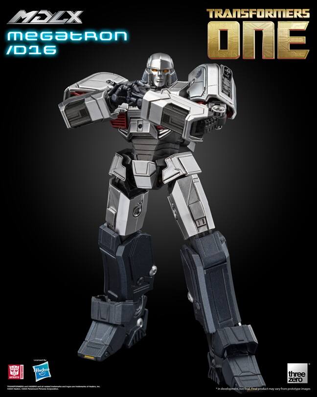 MELX megatron /D16 TRANSFORMERS ONE Hasbr three zero - i development not Sa Final product may vary from prototype images