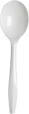 Dixie - Plastic Soup Spoon, 5-9/16” Medium-Weight, 1000/Pack - White price history on PriceWatchPro
