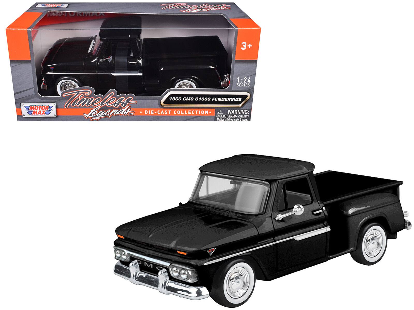 1:24 SERIES Timeless 1966 GMC C1000 FENDERSIDE MOTOR MAX Legends 154 DIE-CAST COLLECTION WARNING: CHOKING HAZARD Small parts Not for children under 3