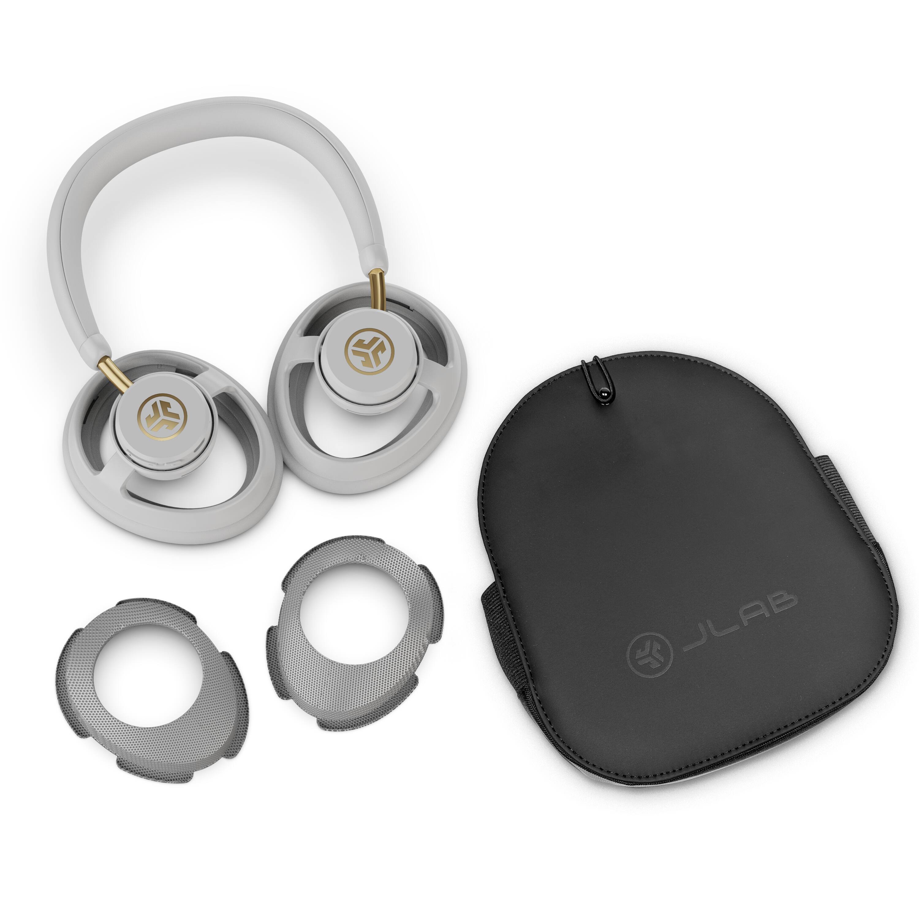Alt View 1. JLab - JBuds Open Wireless Open-Ear Headphones - Cloud.