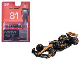 Mini GT - McLaren MCL60 #81 Oscar Piastri 3rd Place Formula One F1 "Japanese GP" (2023) Limited Edition 1/64 - Black