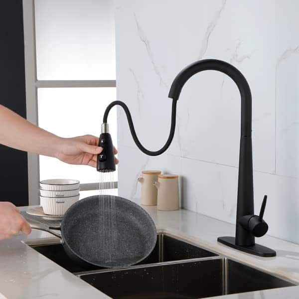 Photos - Bathroom Sink Sprayer Kitchen Faucets with Pull Down  Kitchen Sink Faucet with Pull Out  Single Hole Deck Mount Single Handle 