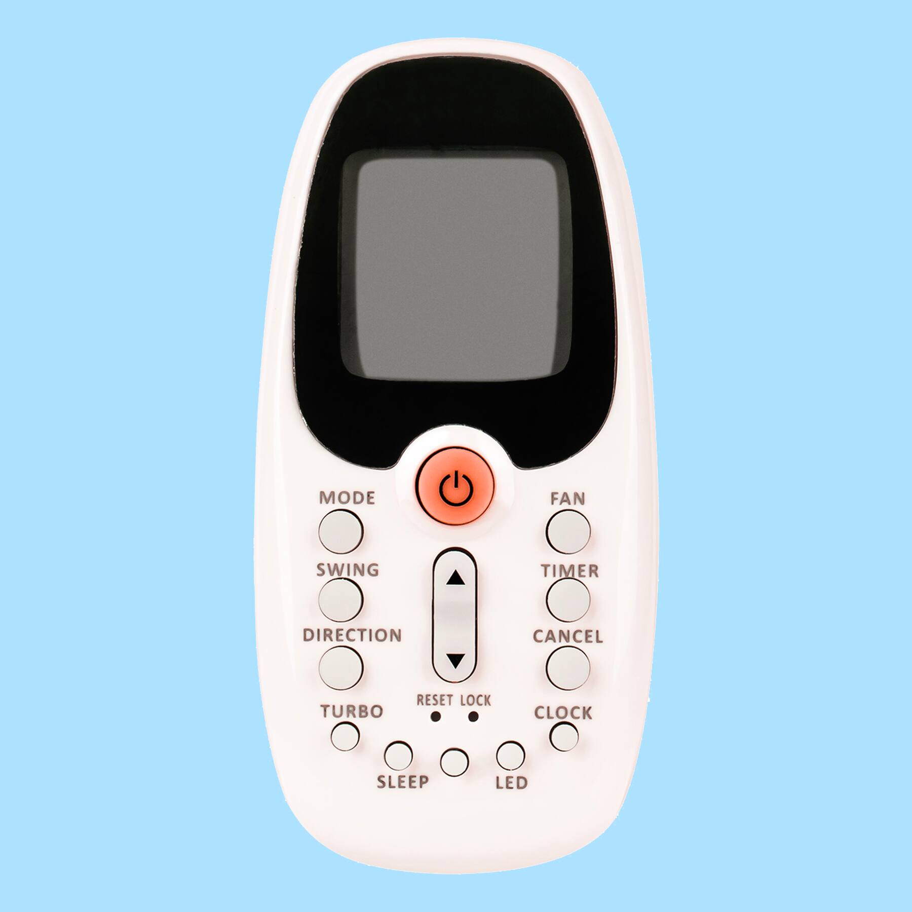 MODE FAN SWING TIMER DIRECTION CANCEL CLOCK SLEEP LED TURBO RESET LOCK