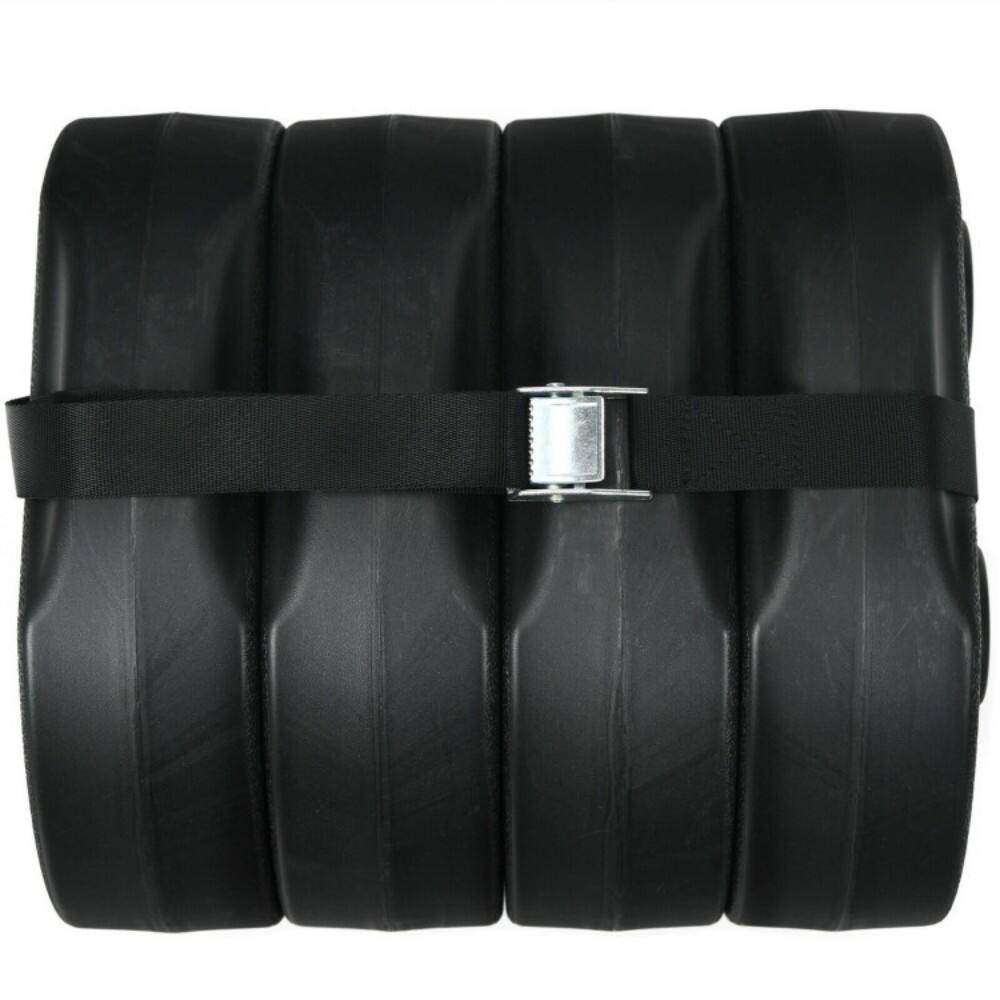 Alt View 5. Mondawe - 4 Pieces 20Lbs Water Filled Weight Plates for Shade Umbrella - Black.