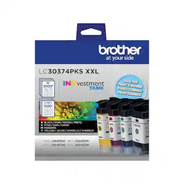 Brother - LC30374PKS Super High Yield Ink Cartridges, 4/Pack - Assorted Colors