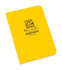 Rite in the Rain - 3-1/2 in. W X 5 in. L Perfect Bound Yellow Memo Book