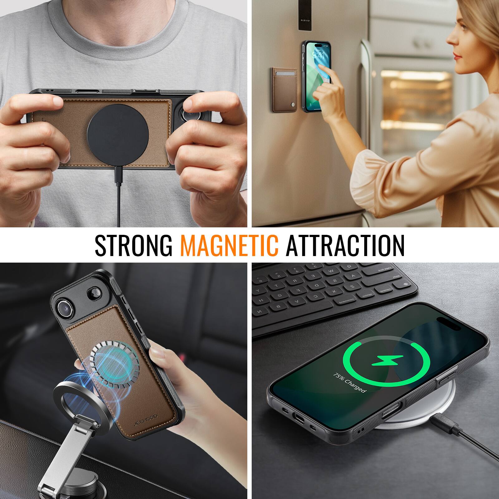 STRONG MAGNETIC ATTRACTION

75% Charged