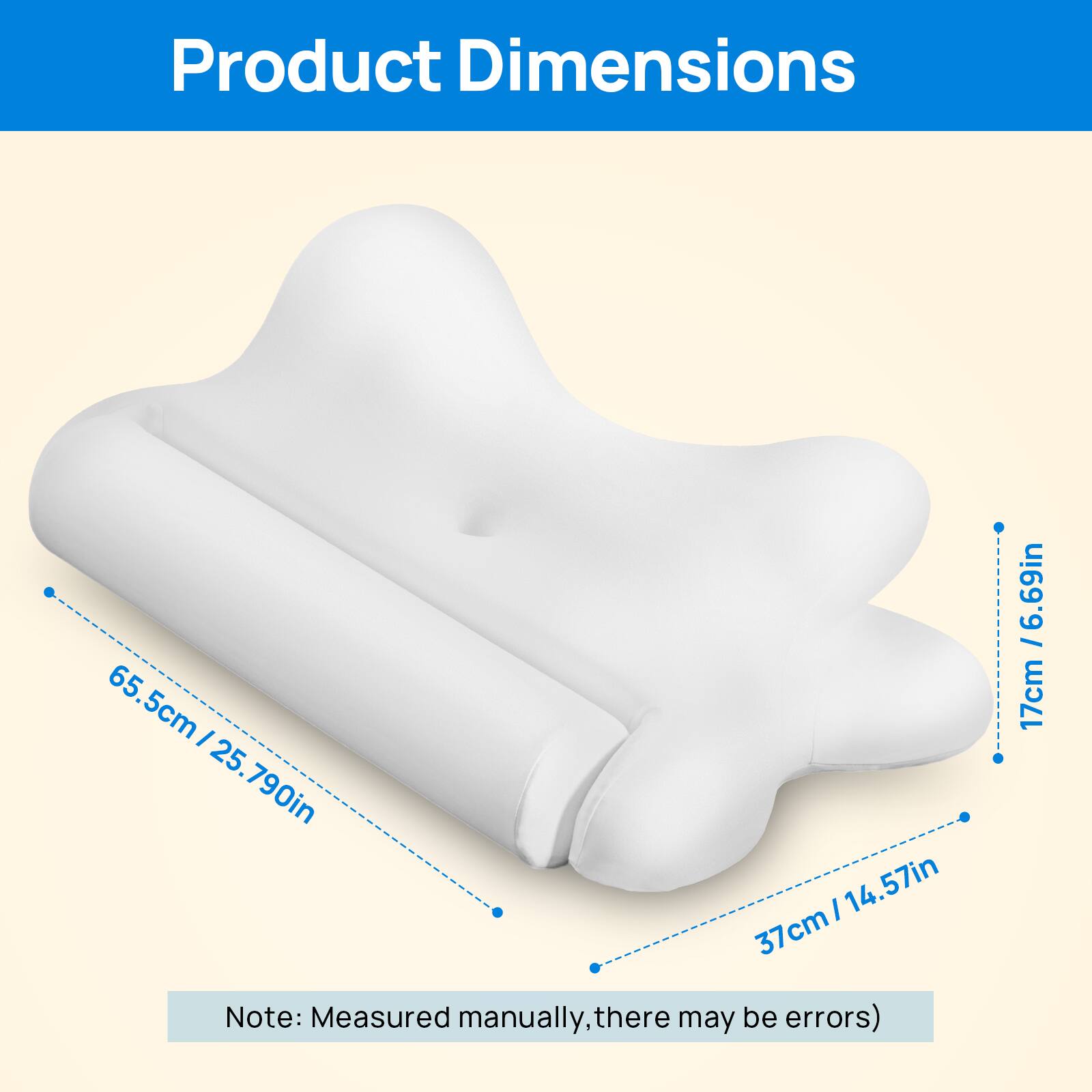 Product Dimensions: 65.5cm x 65.5cm x 14.57in (37cm x 17cm) / 25.790in x 25.790in x 6.69in

Note: Measured manually, there may be errors.
