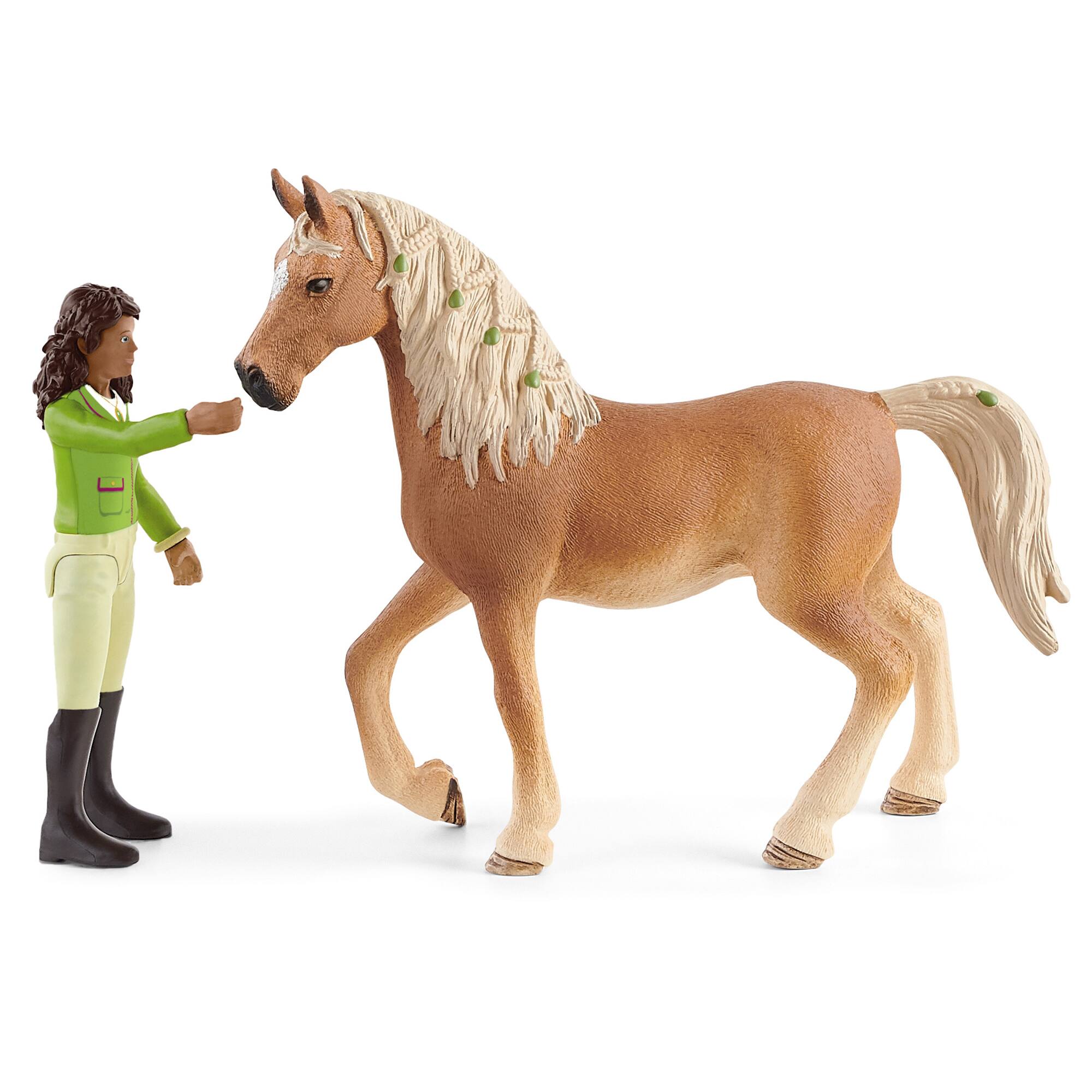 Left. Schleich - Horse Club: Sarah & Mystery.