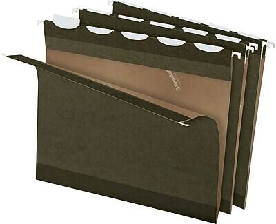 Alt View 7. Pendaflex - Ready-Tab 5-Tab Reinforced Hanging File Folders, Letter Size, 25/Box - Green.