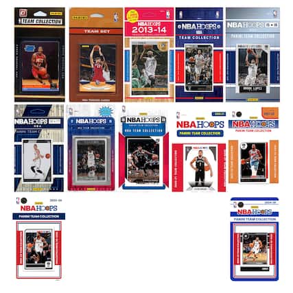 Sure, here is the corrected and grouped text from the image:
---
**Panini Team Collection**
- **NBA Hoops 3-14 Team Collection**
- Paul Pierce
- Kevin Durant
- **NBA Hoops 15-16 Team Collection**
- Derrick Rose
- Brook Lopez
- **NBA Hoops 16-17 Team Collection**
- Kevin Durant
- **NBA Hoops 17-18 Team Collection**
- Kevin Durant
- **NBA Hoops 18-19 Team Collection**
- Kevin Durant
- **NBA Hoops 19-20 Team Collection**
- Kevin Durant
- **NBA Hoops 20-21 Team Collection**
- Kevin Durant
- **NBA Hoops 21-22 Team Collection**
- Kevin Durant
- **NBA Hoops 22-23 Team Collection**
- Kevin Durant
- **NBA Hoops 23-24 Team Collection**
- Kevin Durant
- **NBA Hoops 24-25 Team Collection**
- Kevin Durant
---
**Team Set**
- **NBA Hoops 2013-14 Team Set**
- Paul Pierce
- **NBA Hoops 2014-15 Team Set**
- Paul Pierce
- **NBA Hoops 2015-16 Team Set**
- Paul Pierce
- **NBA Hoops 2016-17 Team Set**
- Paul Pierce
- **NBA Hoops 2017-18 Team Set**
- Paul Pierce
- **NBA Hoops 2018-19 Team Set**
- Paul Pierce
- **NBA Hoops 2019-20 Team Set**
- Paul Pierce
- **NBA Hoops 2020-21 Team Set**
- Paul Pierce
- **NBA Hoops 2021-22 Team Set**
- Paul Pierce
- **NBA Hoops 2022-23 Team Set**
- Paul Pierce
- **NBA Hoops 2023-24 Team Set**
- Paul Pierce
- **NBA Hoops 2024-25 Team Set
