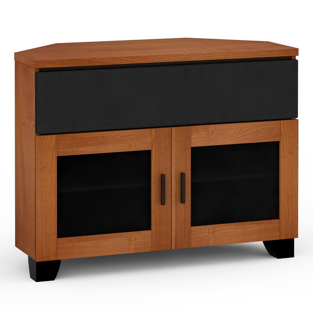 Front. Salamander Designs - Salamander Designs Chameleon Collection Elba 329 Twin Speaker Integrated Corner Cabinet - American Cherry.