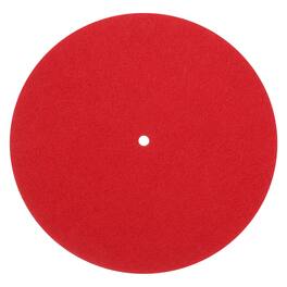 Unique Bargains - Record Player Mat, 7 Inch Turntable Mat 3mm Felt Turntable Pad for Vinyl Player - Red