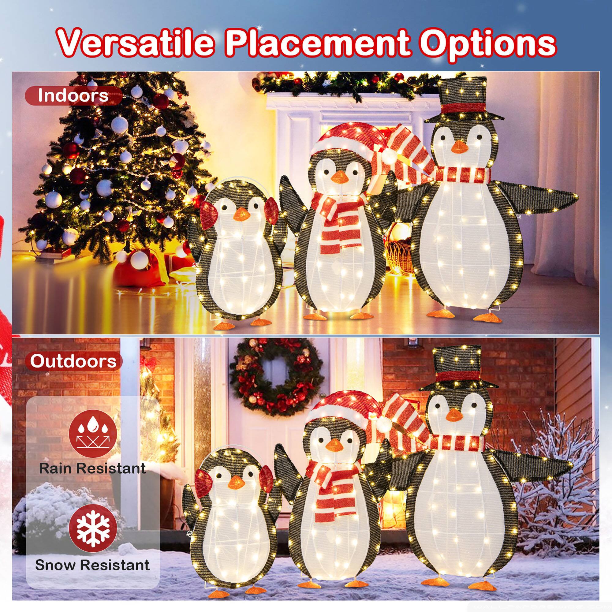 Versatile Placement Options

Indoors

Outdoors

Rain Resistant

Snow Resistant
