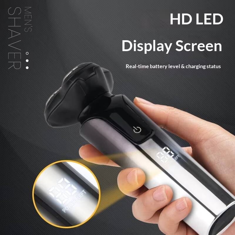 MEN'S SHAVER  
HD LED Display Screen  
Real-time battery level & charging status  
POWER LEFT