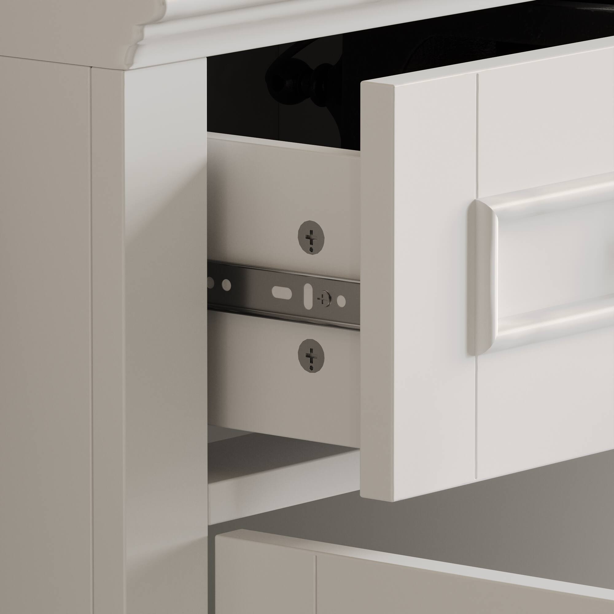 Alt View 2. Famapy - Famapy European - Style TV Stand Combo, Fits Up to 60 - Inch TVs Entertainment Center - White.