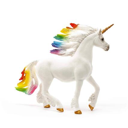 Front. Schleich - Schleich Rainbow Unicorn Stallion Figure | 5.9 x 3.3 x 7.1 Inches - Multi-Color.