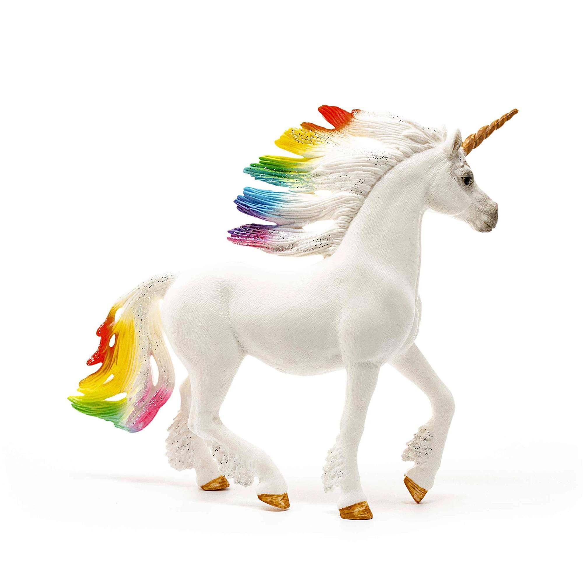 Front. Schleich - Schleich Rainbow Unicorn Stallion Figure | 5.9 x 3.3 x 7.1 Inches - Multi-Color.
