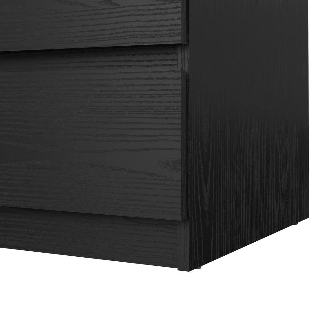 Alt View 1. Tvilum - Scottsdale 3 Drawer Chest Woodgrain - Black.
