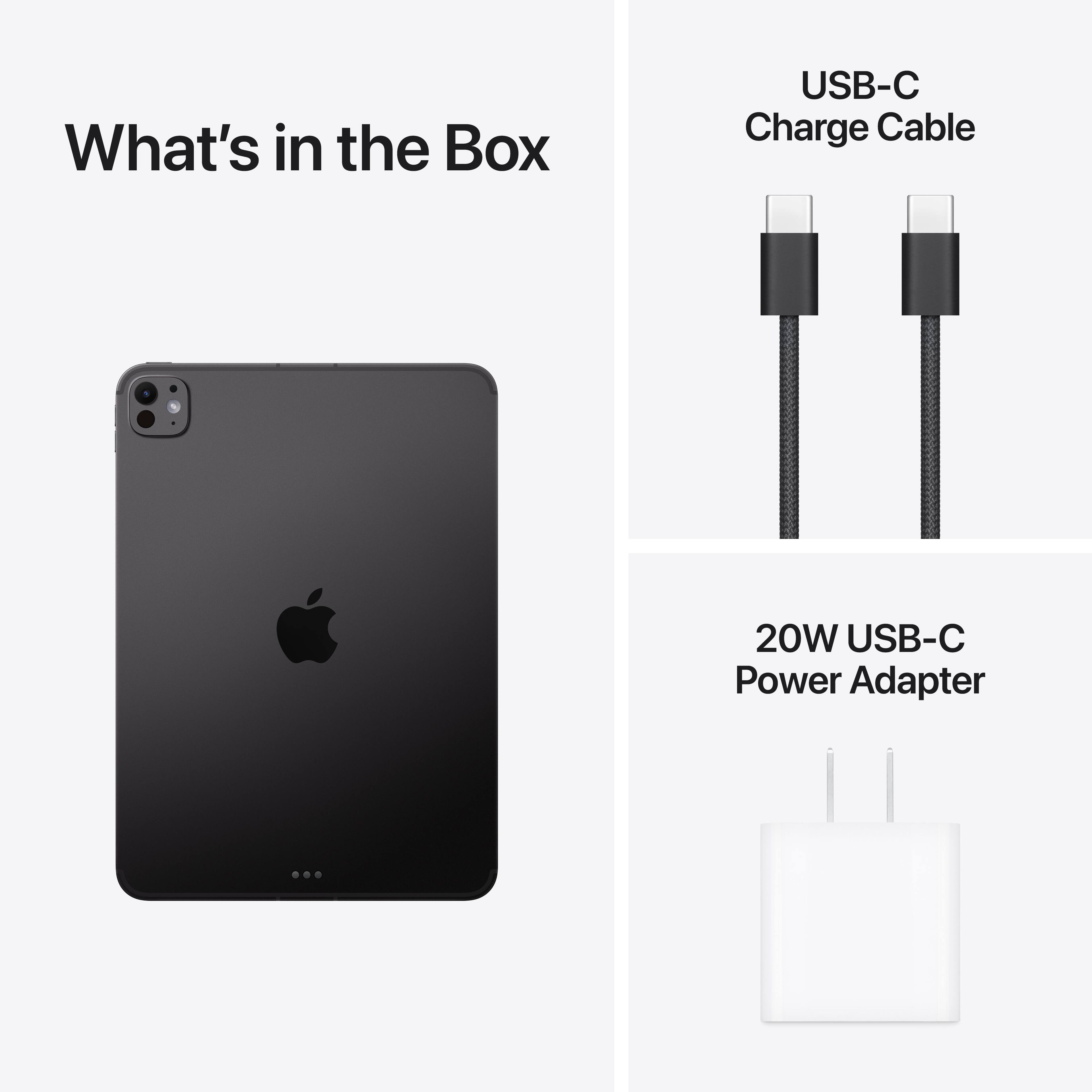 What's in the Box

- USB-C Charge Cable
- 20W USB-C Power Adapter