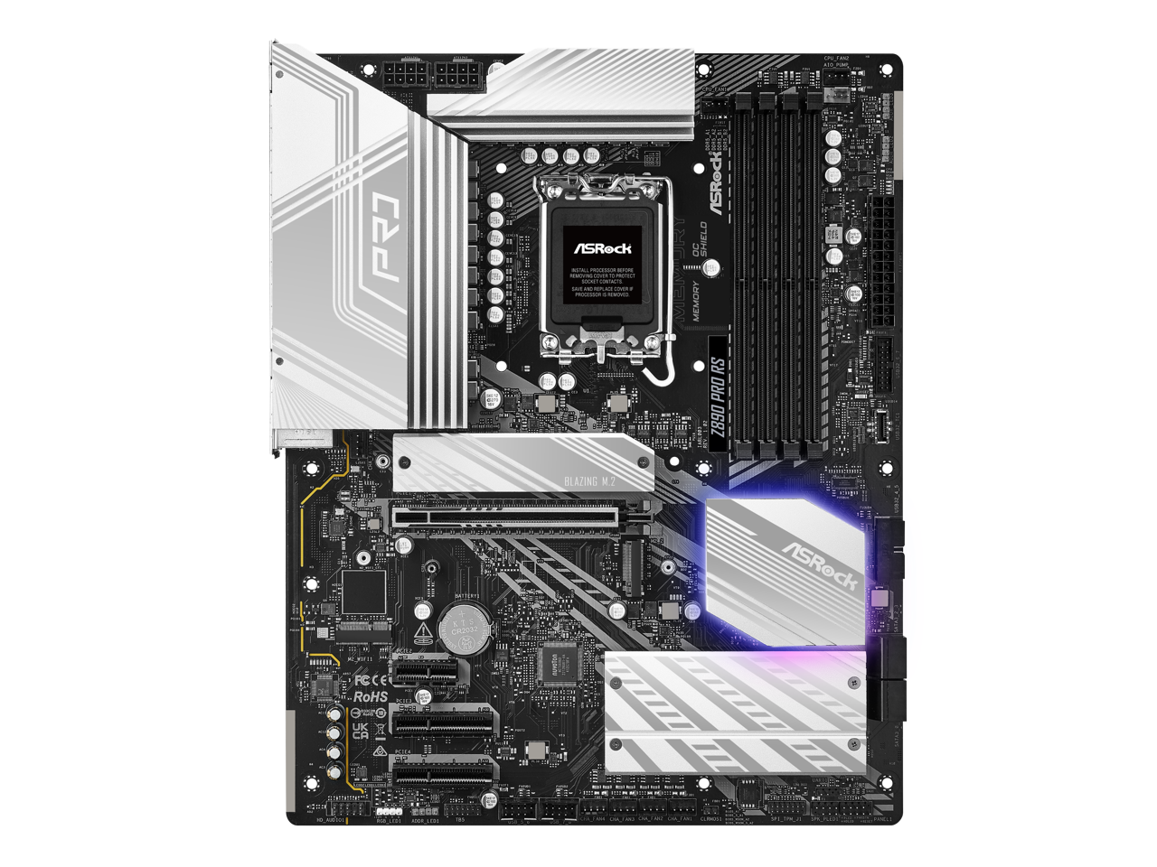ASRock PRO Z890 I DC SHIELD 1 NAWNSW MEMORY RS PRO Z890 I DE BLAZING M.2 K1 ca2e33 ASRock FCCE RoHS UK