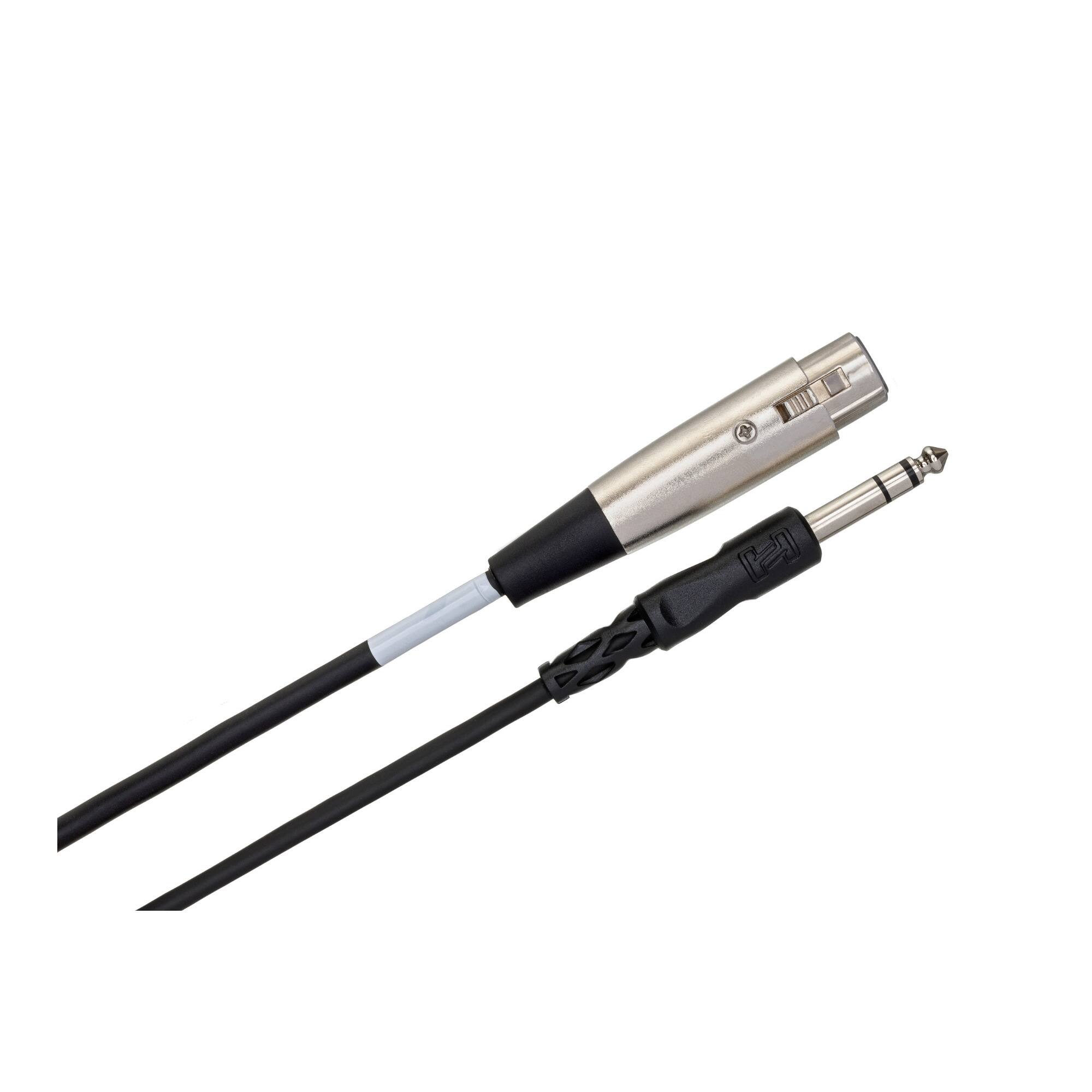 Angle. HOSA - Hosa Balanced Interconnect XLR3F to 1/4 in TRS Cable (20-Ft).
