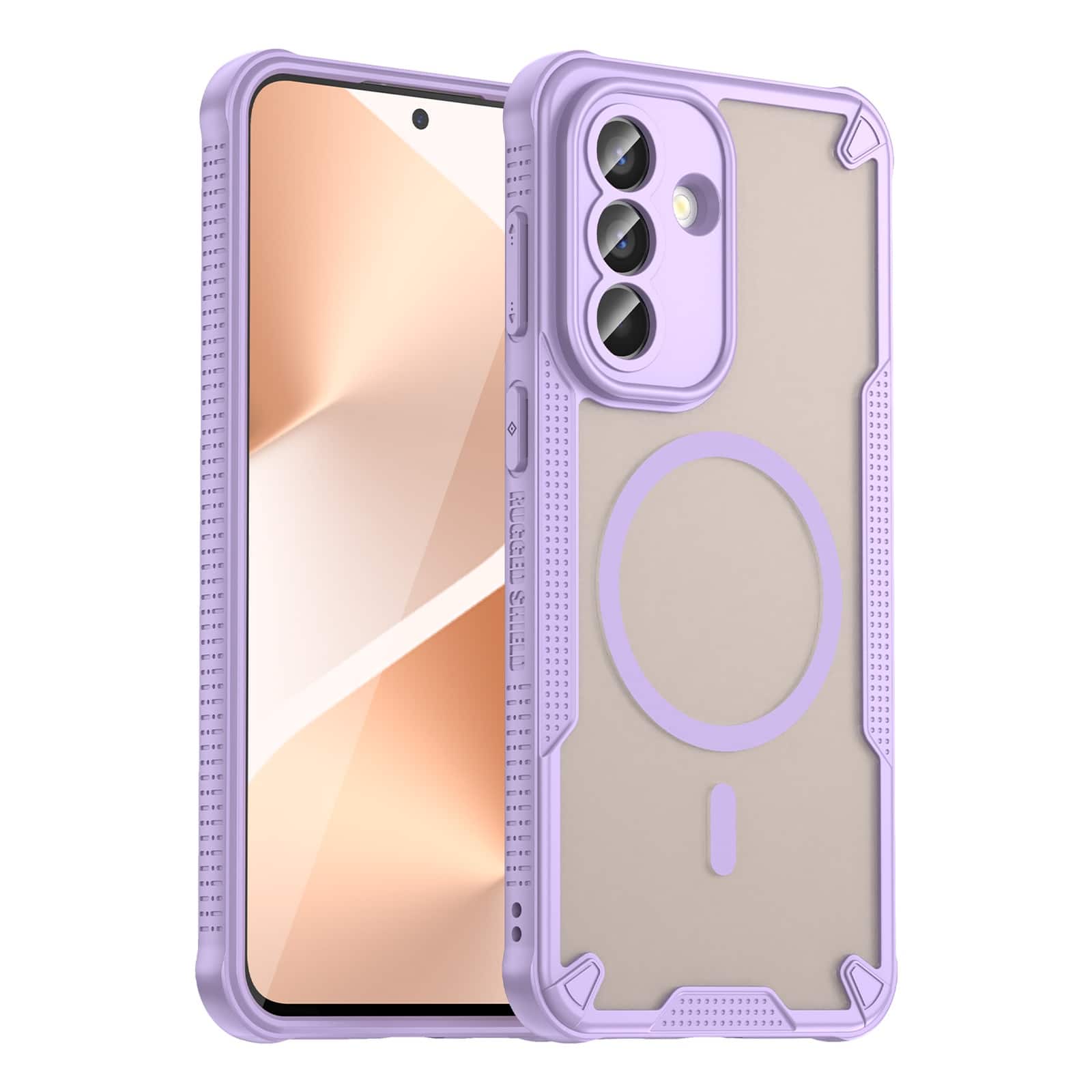 UUCOVER - Magnetic Case for Samsung Galaxy A57 5G,Shockproof TPU+PC Case Compatible with Mag Safe Matte Translucent Back Cover - Purple