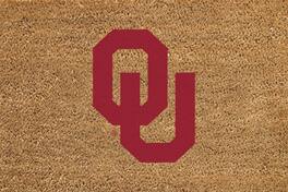 Evergreen Enterprises - Oklahoma Sooners 24" x 36" Outdoor Team Logo Coir Mat - Brown