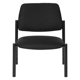 Office Star Products - Big & Tall Office Guest chairs - Icon Black Fabric