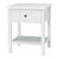 Front. Costway - End Table Nightstand Storage Display Drawer Shelf Beside Bedroom - White.