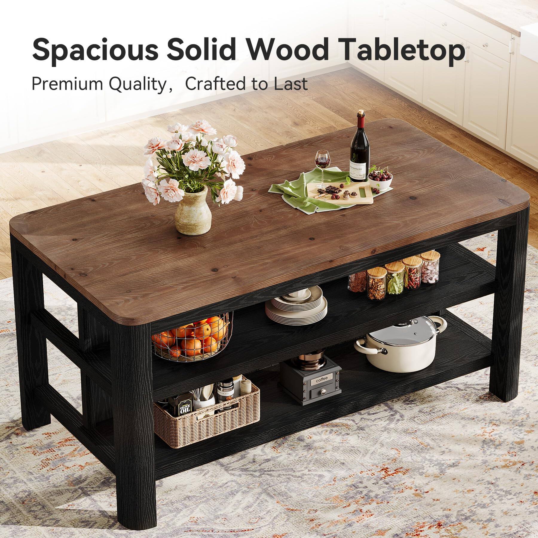 Spacious Solid Wood Tabletop  
Premium Quality, Crafted to Last