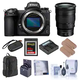Bundle - Nikon - Z 7II Mirrorless Camera 24-70mm f/2.8 S Lens, w/512GB CFexpress Kit